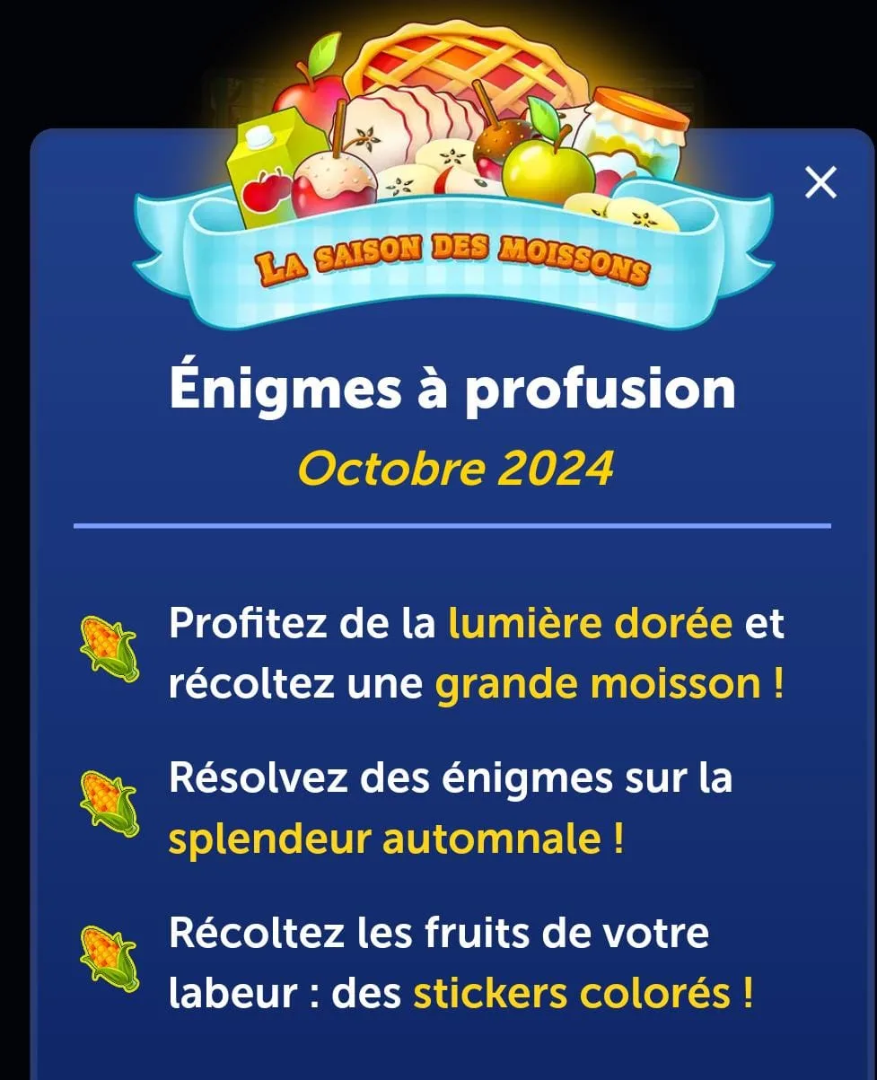 4 Images 1 Mot octobre 2024 Solutions gratuit La saison des moissons